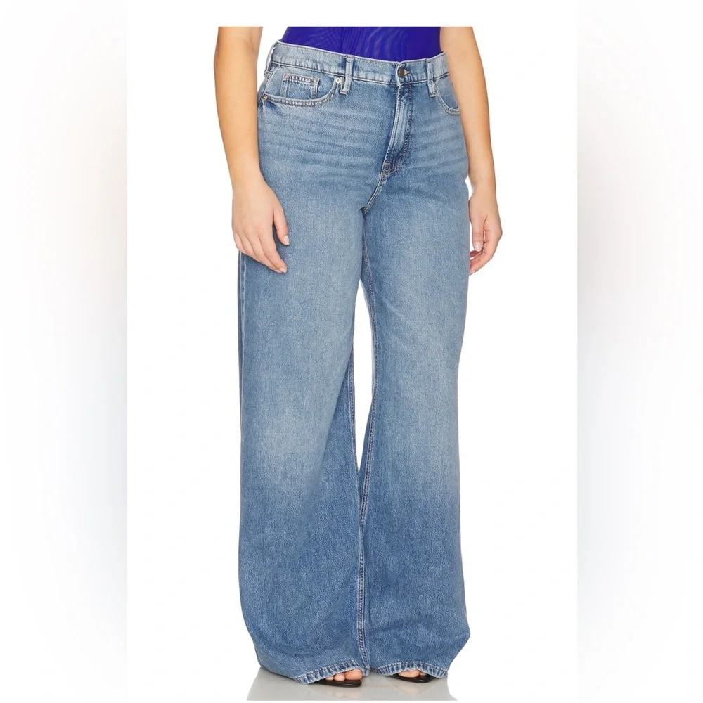 Good American Blue Wide Leg Jeans - Picture 9 of 9